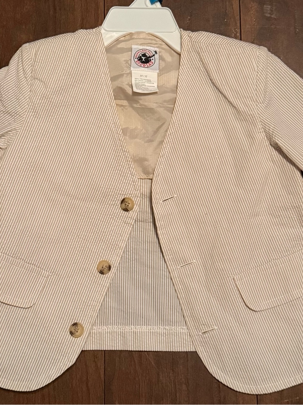 NWOT Good Lad Children's Seersucker Blazer with Stripes
